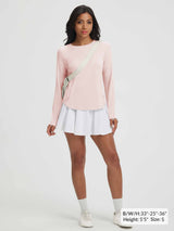 Baleaf UPF 50+ icy cool pink long-sleeve athletic shirt with thumbholes. #color_Pink Dogwood