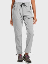 Laureate UPF50+ DWR light grey hiking pants for outdoor wear. #color_Light Gray