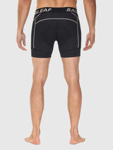 Men's black ALEAF 4D cycling underwear with reflective seams and anti-slip leg grips. #color_Brown