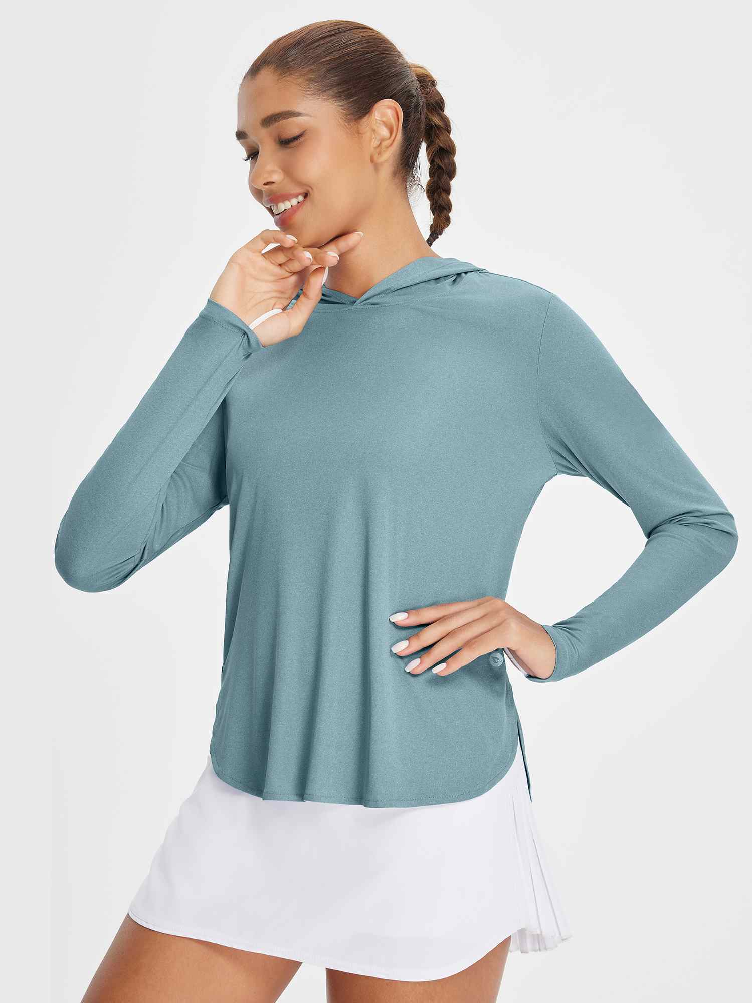 Women's Hooded Long Sleeve Sun Shirt