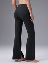 Cozy Fleece High-Waist Flare Pocket Pants