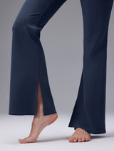 Cozy Fleece High-Waist Flare Pocket Pants