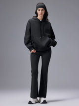 Cozy Fleece High-Waist Flare Pocket Pants