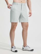 Baleaf men's classic fit 7" golf shorts, light green, UPF 50+ #color_Light Gray