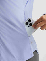 Baleaf UPF 50+ lightweight sun jacket pocket holds smartphone #color_Blue