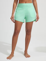 Baleaf UPF 50+ High-Rise Zipper Pockets Board Short 4''