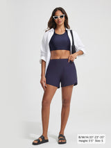 Baleaf UPF 50+ High-Rise Zipper Pockets Board Short 4''