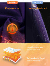 Yoga brushed fleece leggings: warm interior, water-resistant exterior, layered construction. #color_Dark Purple