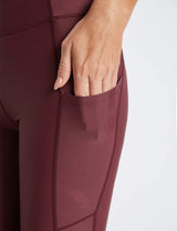 Baleaf maroon UPF50+ swim shorts with side pockets and a built-in liner.