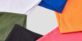 Colorful sportswear fabric swatches for fleece-lined winter activewear