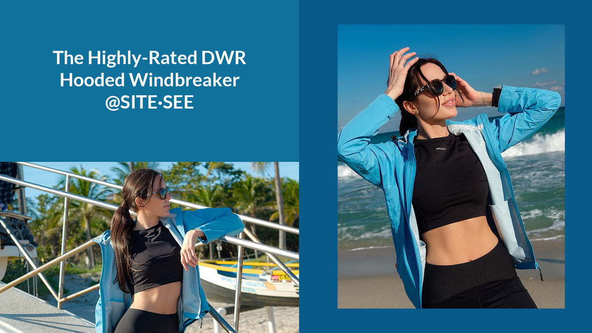 The Highly-Rated DWR Hooded Windbreaker @SITE·SEE - Baleaf Sports