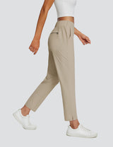 Adventure-ready tan UPF 50+ active pants with 4 pockets. #color_Doeskin