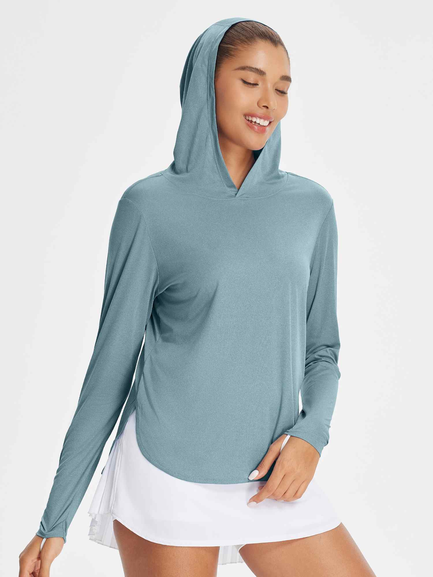 Women's Hooded Long Sleeve Sun Shirt