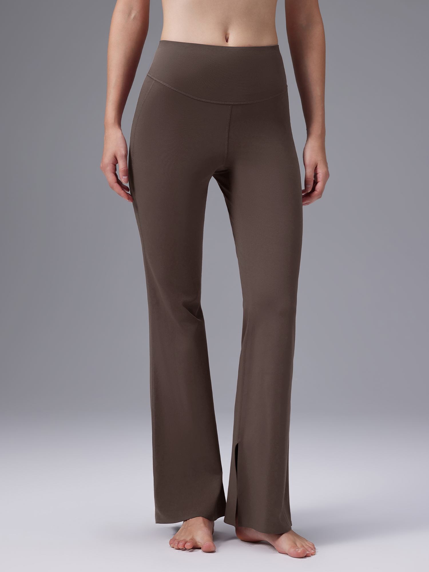 Cozy Fleece High-Waist Flare Pocket Pants