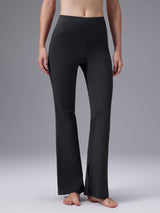 Cozy Fleece High-Waist Flare Pocket Pants