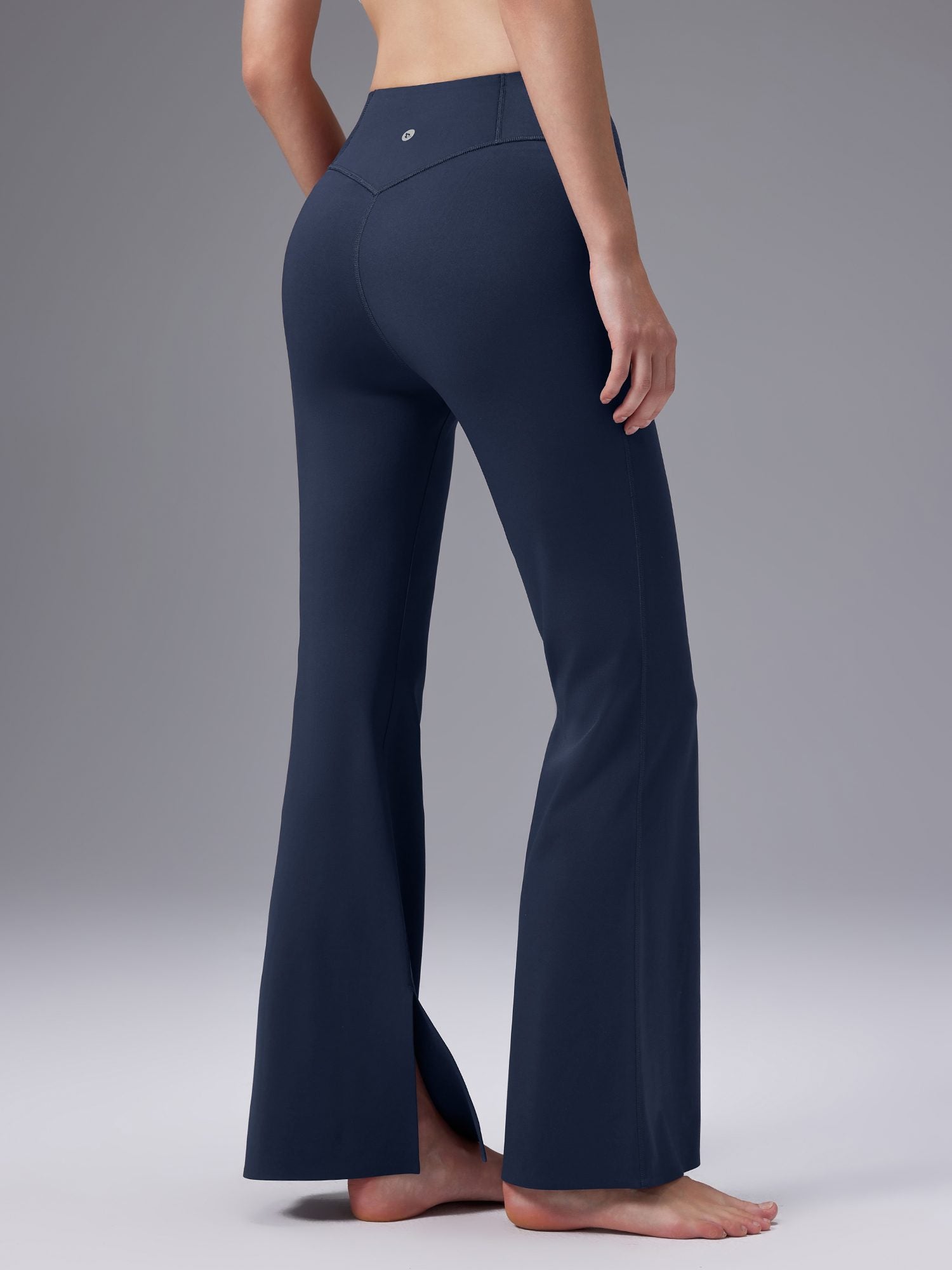 Cozy Fleece High-Waist Flare Pocket Pants