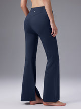 Cozy Fleece High-Waist Flare Pocket Pants