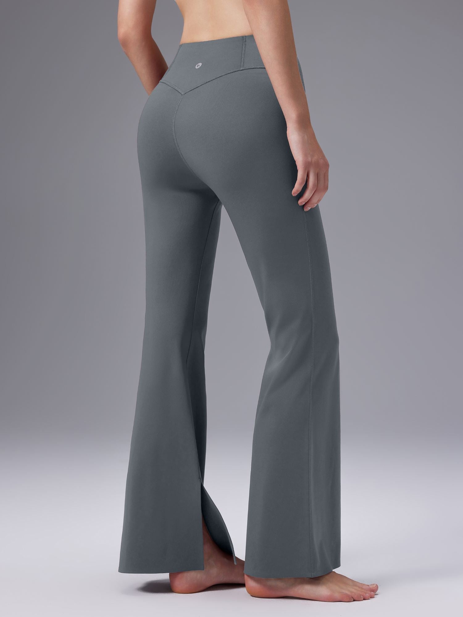 Cozy Fleece High-Waist Flare Pocket Pants