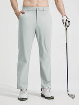 Baleaf men's light grey golf pants with UPF 50+, 5 pockets, 30'' inseam. #color_Light Gray