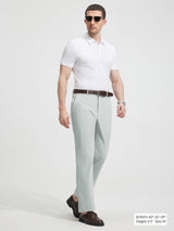 Baleaf Men's lightweight UPF 50+ 5 pocket golf pants, light grey, 30'' inseam. #color_Light Gray