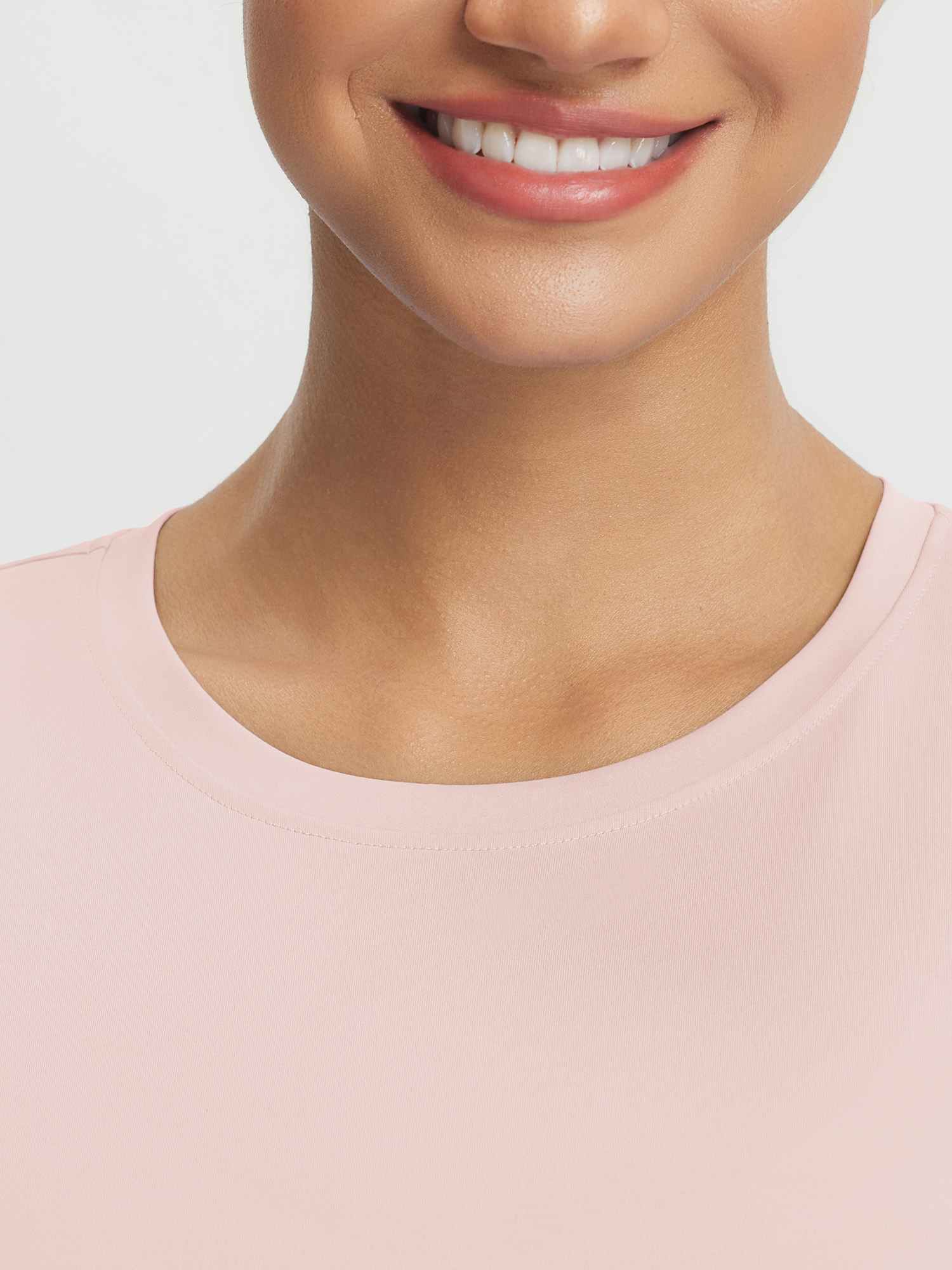 Women's light pink UPF 50+ quick dry short sleeve t-shirt #color_Pink Dogwood