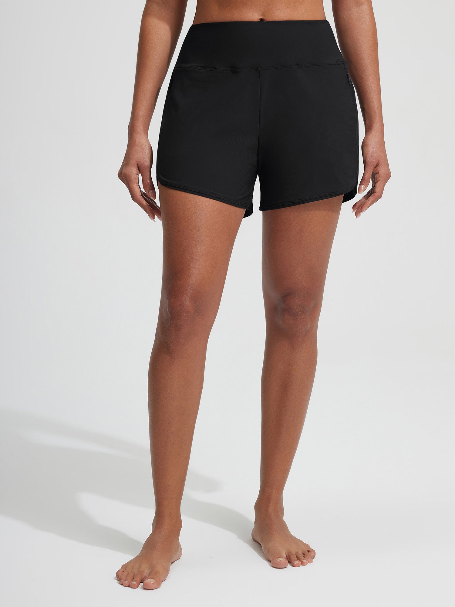 Baleaf UPF 50+ High-Rise Zipper Pockets Board Short 4''
