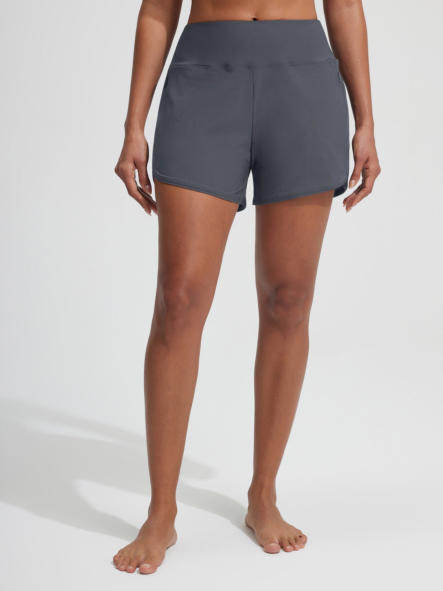 Baleaf UPF 50+ High-Rise Zipper Pockets Board Short 4''