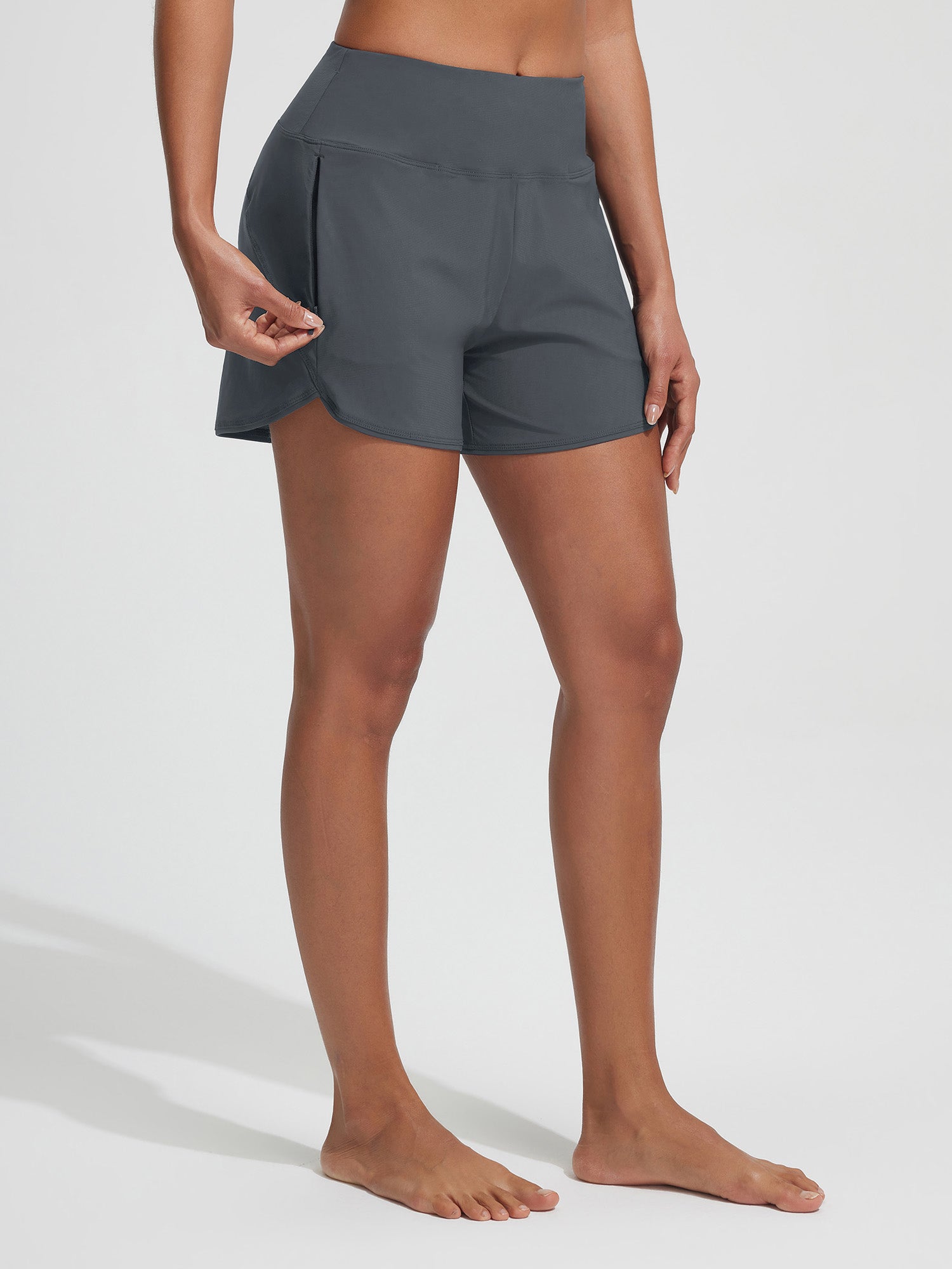 Baleaf UPF 50+ High-Rise Zipper Pockets Board Short 4''
