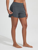 Baleaf UPF 50+ High-Rise Zipper Pockets Board Short 4''