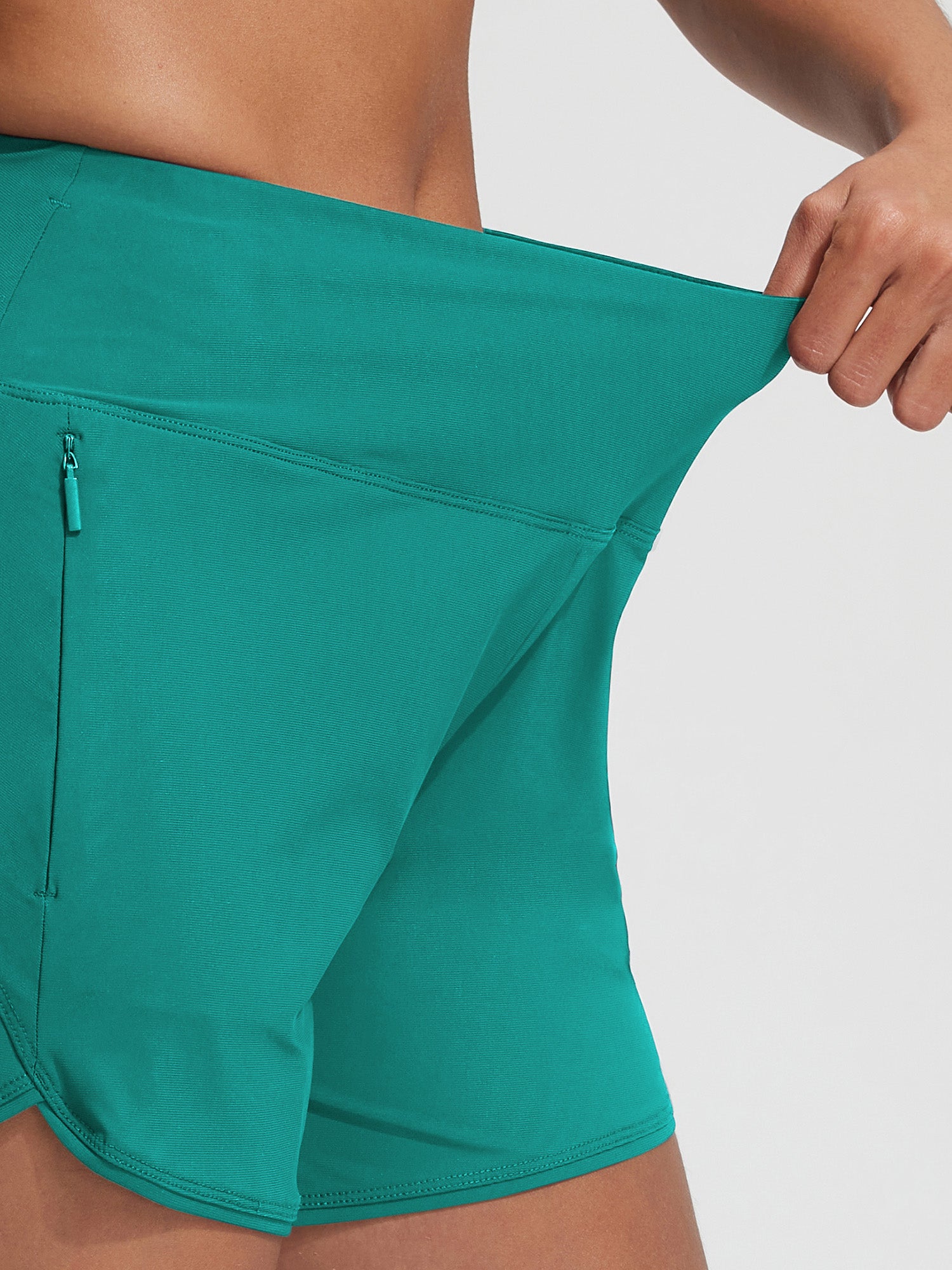 Baleaf UPF 50+ High-Rise Zipper Pockets Board Short 4''