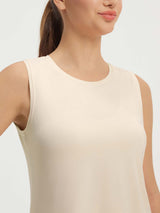 Baleaf cream UPF 50+ lightweight sleeveless activewear tank top #color_Khaki