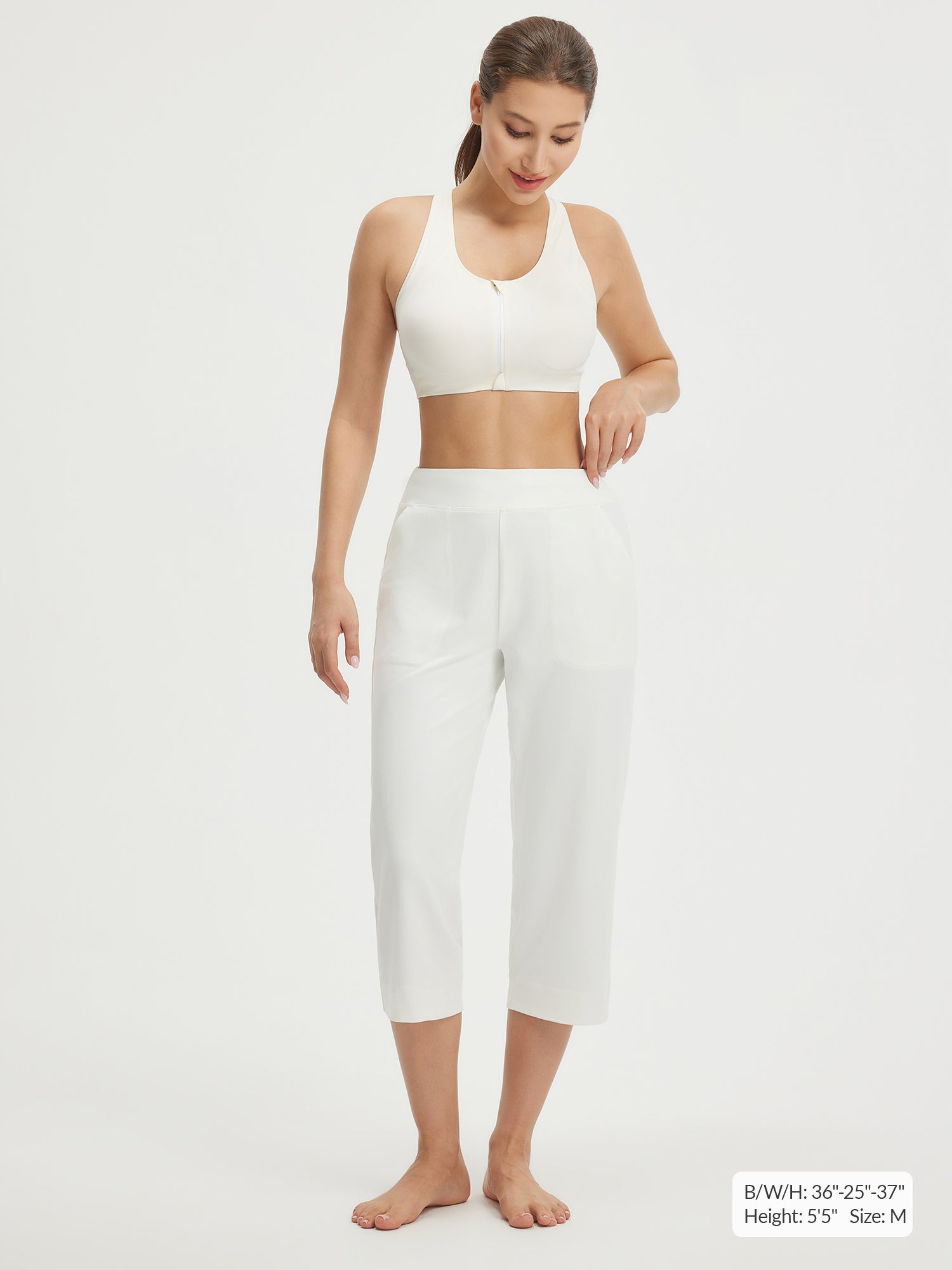 Baleaf Stretchy High-Rise Capri 21"