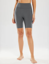 Baleaf Women's Sweatleaf High-Rise Pocketed Shorts ebh012 Smoked Pearl Main
