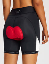 Baleaf Women's Airide 4D Padded Cycling Shorts eai009 Lucent White Details